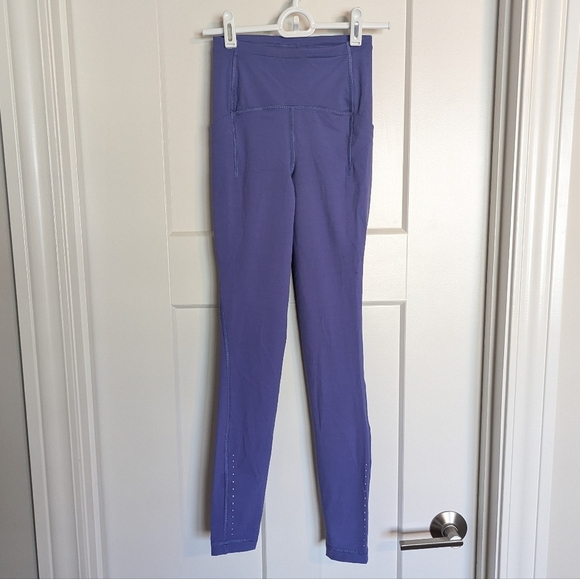 Lululemon Fast And Free Tight II - Stoney Grape sz 0 - Picture 2 of 5